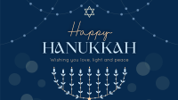 Festive Hanukkah Lights Facebook Event Cover Design