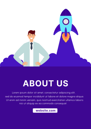 About Us Startup Poster Image Preview