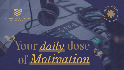 Motivational Podcast Facebook event cover Image Preview