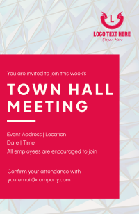 Corporate Office Townhall Invitation 