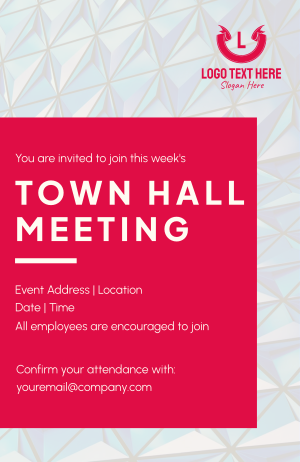 Corporate Office Townhall Invitation Image Preview
