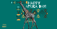 Giraffe Ethnic Pattern Facebook ad Image Preview