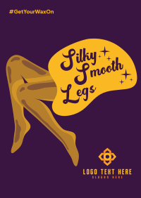 Silky Smooth Legs Poster Design