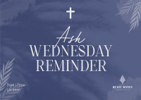 Ash Wednesday Reminder Postcard Image Preview