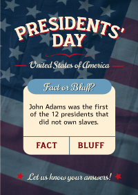 Presidents' Day Quiz  Poster Image Preview