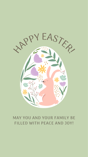 Colorful Easter Egg Instagram story