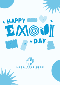 Emoji Day Blobs Flyer Image Preview