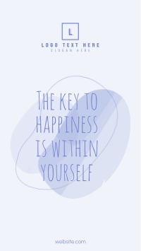 Key to Happiness Facebook Story Preview
