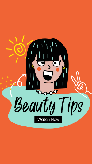 Beauty Cute Tips Facebook story Image Preview