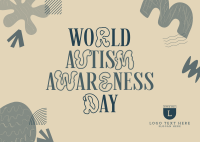 Quirky Autism Awareness Postcard Image Preview