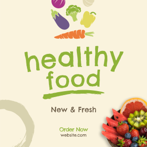 Fresh Healthy Foods Instagram post Image Preview