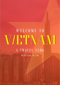 Vietnam Cityscape Travel Vlog Flyer Image Preview