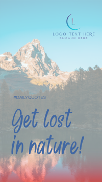 Get Lost In Nature Instagram Story Preview