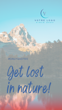 Get Lost In Nature Instagram story Image Preview
