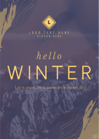 Winter Greeting Flyer Design