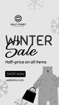 Polar Bear Shopping YouTube short Image Preview