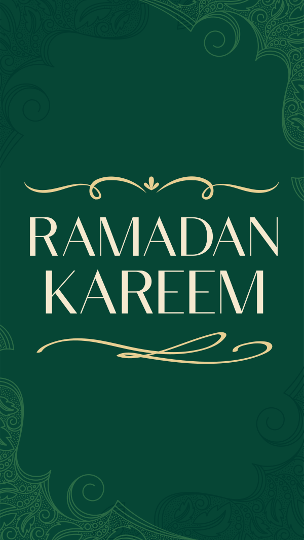 Ornamental Ramadan Greeting Facebook Story Design Image Preview
