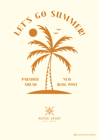 Party Palm Tree Poster Image Preview