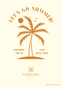 Party Palm Tree Poster Image Preview