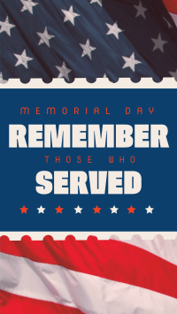 Remember Memorial Day Facebook story Image Preview