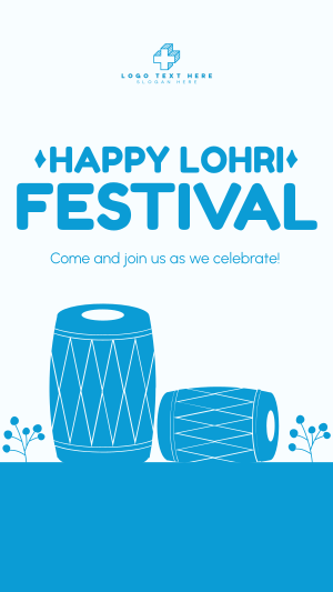 Happy Lohri Festival Instagram story Image Preview