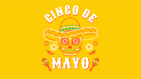 Happy Cinco De Mayo Skull Zoom background Image Preview