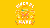 Happy Cinco De Mayo Skull Zoom Background Image Preview