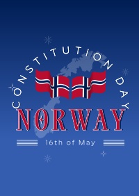 Norway National Day Poster Design