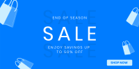 Minimalist End of Season Sale Twitter post Image Preview