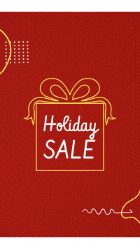 Holiday Sale Red Facebook Story Design