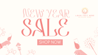 New Year Celebration Sale Facebook event cover Image Preview