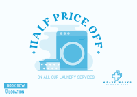 Laundry Machine Postcard Image Preview