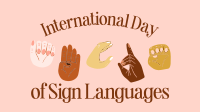 International Sign Day Facebook Event Cover Design