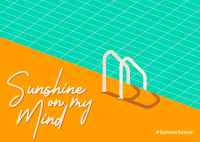 Sunshine on my Mind Postcard Image Preview