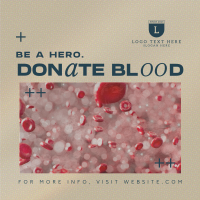 Modern Blood Donation Linkedin Post Image Preview