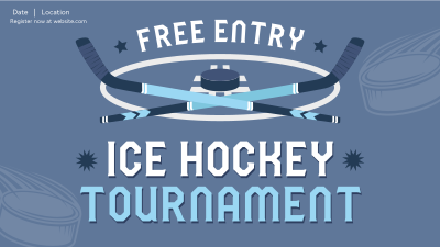 Ice Hockey Tournament Facebook event cover Image Preview