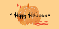 Happy Halloween Pumpkin Twitter post Image Preview