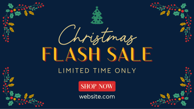 Christmas Flash Sale Facebook event cover Image Preview
