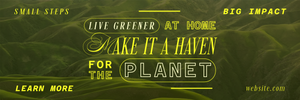 Earth Day Environment Twitter Header Design