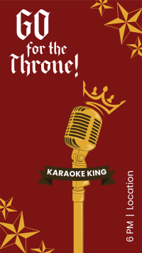 Karaoke King Instagram Story Design