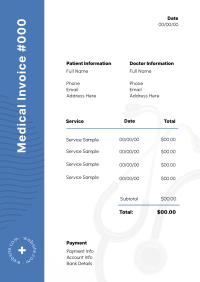 Patient's Paper Invoice Image Preview