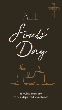 Soul's Day Candle TikTok Video Design