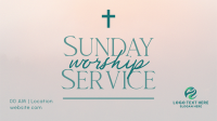 Blessed Sunday Service Facebook Event Cover Design