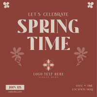 Springtime Celebration Instagram Post Design