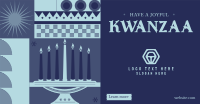 Geometric Kwanzaa Facebook ad Image Preview