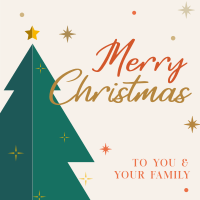 Christmas Tree Greeting Linkedin Post Image Preview