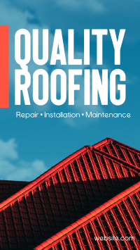 Quality Roofing TikTok Video Image Preview