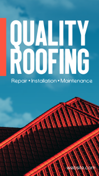 Quality Roofing TikTok video Image Preview