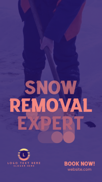 Snow Removal Expert Facebook Story Design