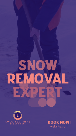 Snow Removal Expert Facebook story Image Preview